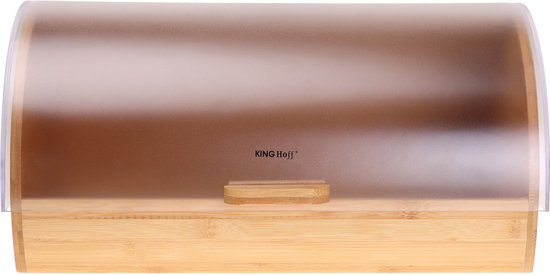 Kinghoff 3216 - Broodtrommel - Bamboe - Acryl - 39x28x18.5 cm - 20 liter