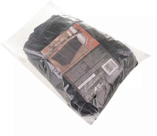Ruhhy Elastische tafelhoes zwart 180 x 75 x 75 cm voor catering evenementen en beurzen
