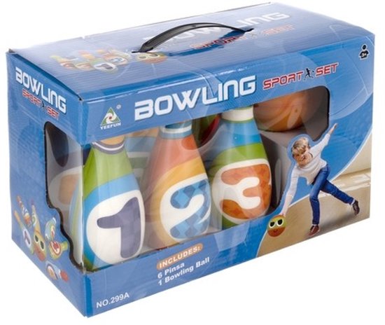 Kruzzel Kinder Bowling Set - Veilig en Kleurrijk Spelplezier voor Kinderen
