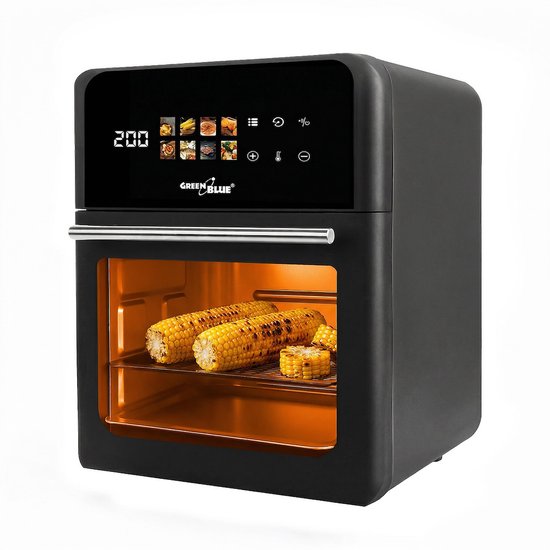 GreenBlue GB950 - AIR FRYER - Vetvrije friteuse - 1800 W - 10 l - 8 programma’s - Accessoires - Timer