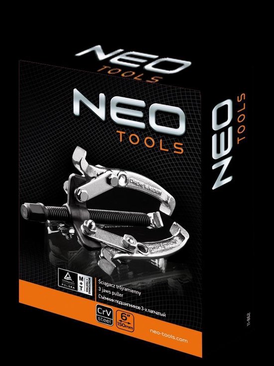 "Neo Tools Poelitrekker 3 Arm 80-300mm 6""-150mm 3 Arms CE En TUV M+T"