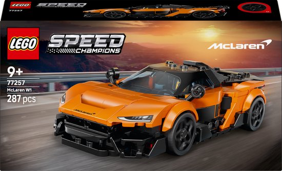 LEGO® Speed Champions McLaren W1 – De Echte Supercar met 1 Minifiguur - Raceauto - 77257