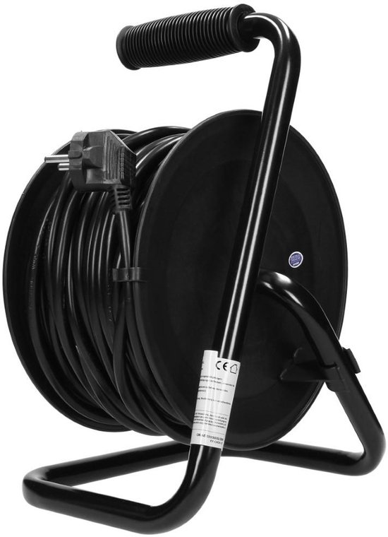 Kabelhaspel Orno H05 IP20 3x1,5qmm - 50m - 4 stopcontacten