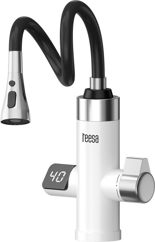 Teesa - Doorstroom Waterverwarmer - Flexibele Uitloop - 3000W - IPX4