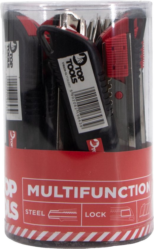 TOPEX - Afbreekmessenbox - 18mm (12 stuks in box)