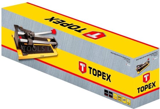 TOPEX tegelsnijder 600x160mm dubbele geleider 20mm