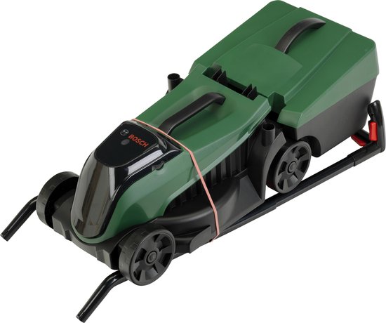 Klein Toys Bosch tuin grasmaaier deluxe - incl. bijpassend geluid en verwijderbare gras opvangbak - groen