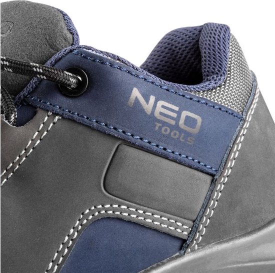 Neo Tools Herren Berufsschuhe der Klasse O2 SRC aus Nubuk-Leder | Verstarkte Arbeitsschuhe, rutschfeste, antistatische Sohle aus Kunststoff, stoßfeste Ferse, wasserfest