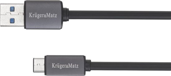 Krüger&Matz - USB-kabel - 100cm - USB 3.0 - USB-C