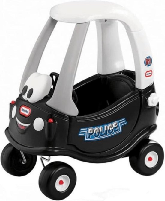 Little Tikes Cozy Coupe Politie Auto Loopauto - Zwart