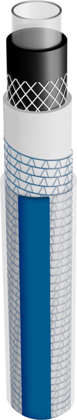 Vartco - 6-lagen tuinslang 3/4" 30m | Anti Twist tuinslang | Flexibele slang UV-bestendig 36 Bar