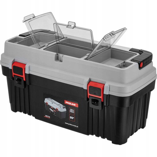 Proline Gereedschapskist 25 inch met 2 sluitingen en organizer