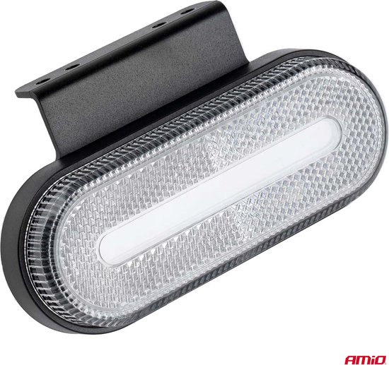 AMiO LED Zijmarkeringslicht Waarschuwing Signaal - Wit (1 stuk) [Markeringslicht - Gevarenlicht - Voorlicht - Richtingaanwijzer]