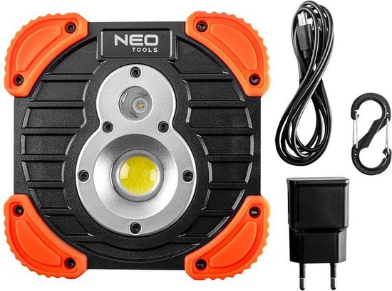 NEO 99-040 Werklamp 1000lm, CREE XPG LED op Accu