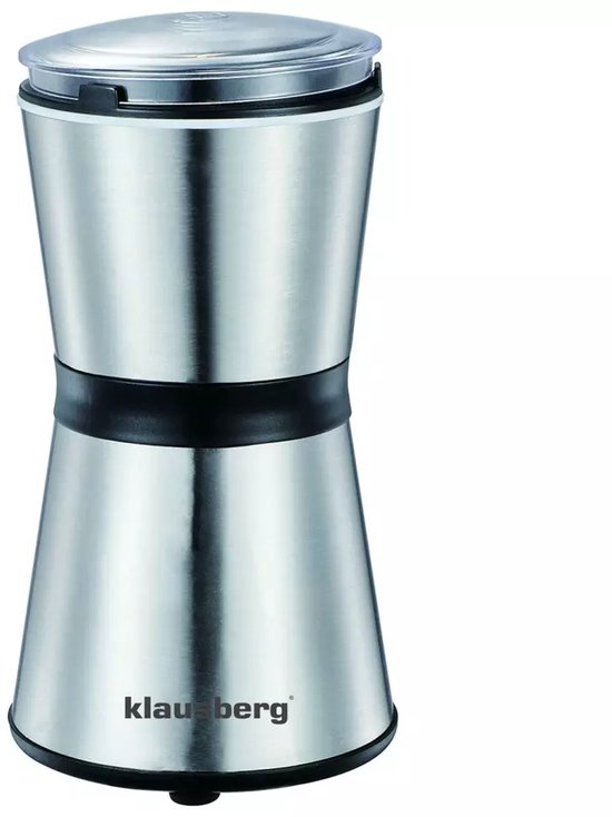 Klausberg KB7603 Elektrische Koffiemolen - RVS Koffiecontainer en Mes - 200W - Fijn of Grof Malen