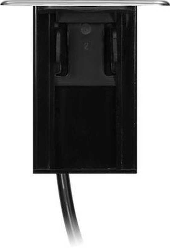 Orno Pop-up Stekkerdoos met usb - Inbouw verdeelstekker met HDMI 2.0 - Stekkerblok met 2 stopcontacten - RVS/Zwart