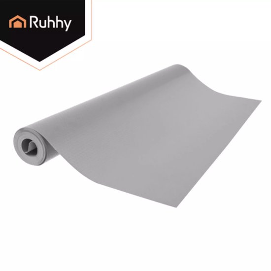 Ruhhy Antislip mat voor lades en kasten 500 x 50 cm grijs