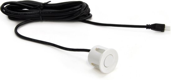 AMiO Parkeerhulpsysteem TFT01 4 3 inch LCD Beeldscherm - CAM402 LED Camera 4 Sensoren Wit