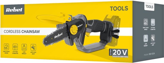 Rebel RB-1034 Accu-kettingzaag 20 Volt