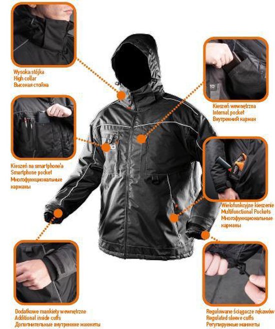 Neo Tools Werkjas Pro Warm M Waterproof 1000mm Hand Warmte Bescherming CE En ISO 13688,2013