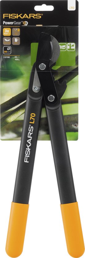 Fiskars Powergear II Takkenschaar Bypass – Snoeischaar Ø 38 mm – Bypass Mes – 45cm – L70