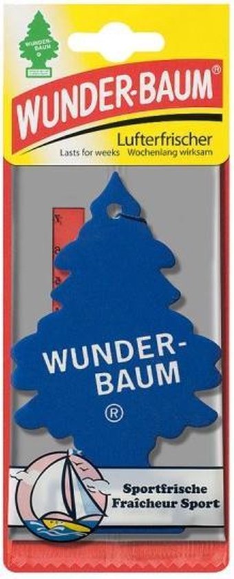Wonderboom Sport - luchtverfrisser voor auto - blauw - 7612720201846