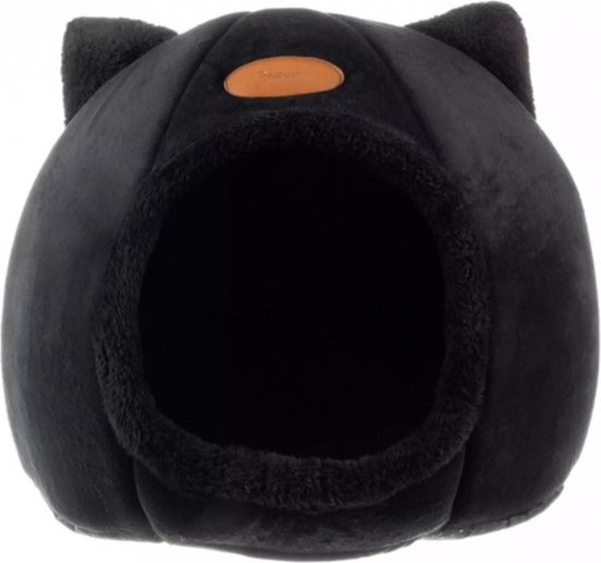 Purlov Plush Cat Bed - Luxe Huisje voor Jouw Kat