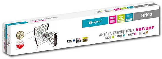 DPM HN63 - DVB-T2 Antenne - Richtantenne - VHF/UHF - LTE-filter