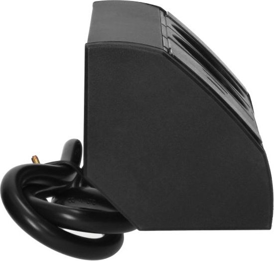 Orno Hoekstekkerdoos - Stekkerblok met 2 Stopcontacten - Verdeelstekker met USB A & C - Opbouw Stekkerdoos met 60 cm kabel - Zwart