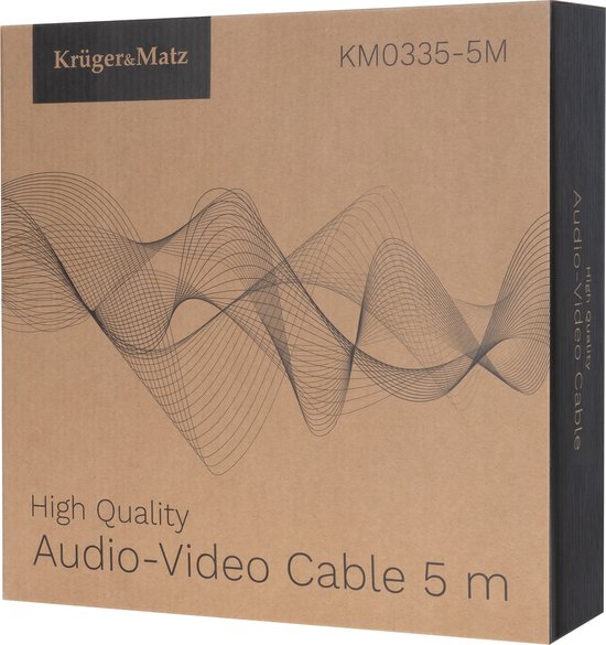 Krüger&Matz KM0335 Serie - Luidsprekerkabel - 5m - Koperen Kern - Bananenstekkers