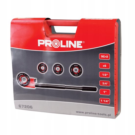 PROLINE Set Schroefdraad Tappen 1/2, 3/4, 1, 1 1/4 Inch