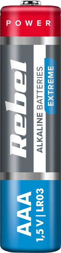 Rebel Extreme - Alkaline Batterij - AAA - 4 Stuks - 1,5V