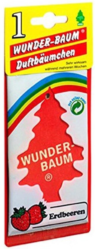 Wonderboom Luchtverfrisser Aardbei - auto geurtje - auto parfum - Arbre Magique
