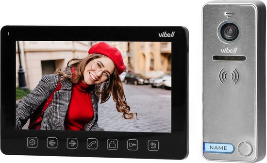 Vibell modulaire video deurintercom set met groot 7 inch scherm