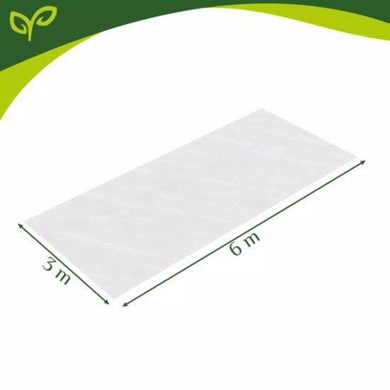 Gardlov Beschermnet 3 x 6 m wit HDPE fijn gaas tegen insecten en vogels voor moestuin