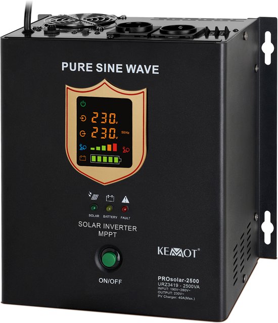 KEMOT PROsolar - Omvormer - 2500W - 24V - Zwart