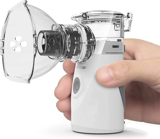 ProMedix - Draagbare inhalator voor kinderen en volwassenen | Stille inhalator - Twee maskers Mondstuk Vernevelaar Set - USB Oplaadbaar
