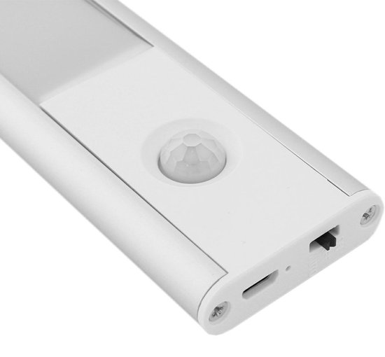 Compacte LED Bewegingssensor Lamp met oplaadbare ingebouwde accu via USB 20cm