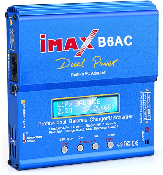 EUROKOMP iMAX B6 – Balanslader – 80W – Zwarte Kleur – Ingebouwd Voeding