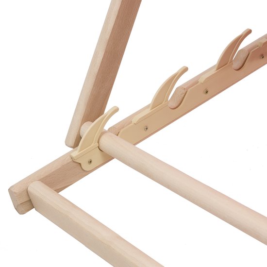 Set van 4 ligstoelen - strandstoel - beukenhout - Oranje