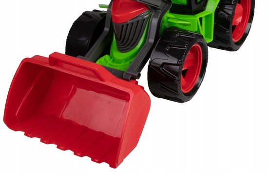 Grote Lena Traktor met Laadschop en Aanhanger - 107 cm
