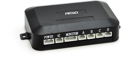AMiO Parkeersensoren TFT02 43 Display met HD-501-IR en 4 Zwarte Sensoren – Veilig Parkeren en Achteruitrijden