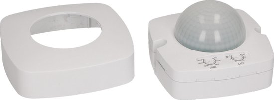 PIR Bewegingsmelder - Triple Sensor - 360 ° Detectie - Plafondbevestiging - 20 Meter bereik - Wit - IP20