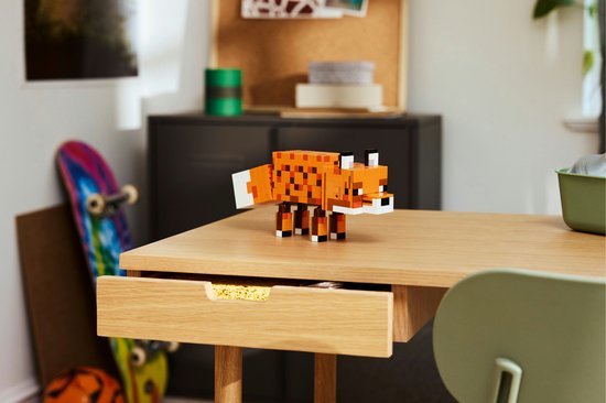 LEGO Minecraft De Vos Kinderkamer Decoratie en Dieren Speelgoed voor Kinderen - 21588
