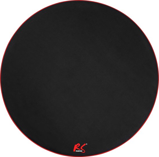 NanoRS - Bureaustoelmat - Mat voor gamestoel - Rood - 100cm, RS172 - Zwart