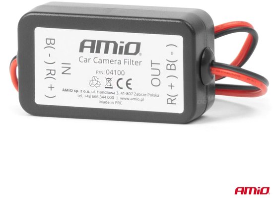 AMIO Car Power Signaal Filter 12V - Anti Interferentie Stroomfilter Auto Elektronica