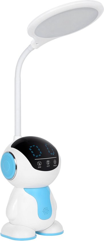 Rebel KOM1017 - LED bureaulamp robot, kids, wit