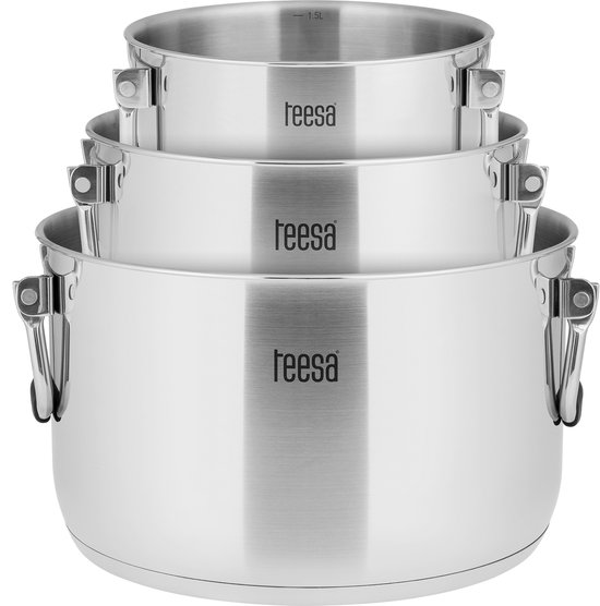 Teesa Cook Prime - Pannenset - RVS - 6-delig - Inductie geschikt