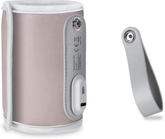 Lionelo Thermup GO - draagbare flessenwarmer met USB aansluiting - roze