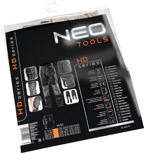 Neo Tools Werkbroek 2 In 1 M/50 Oxford Bescherming 35% Katoen-65% Polyester 267 Gr/m2 CE-EN340